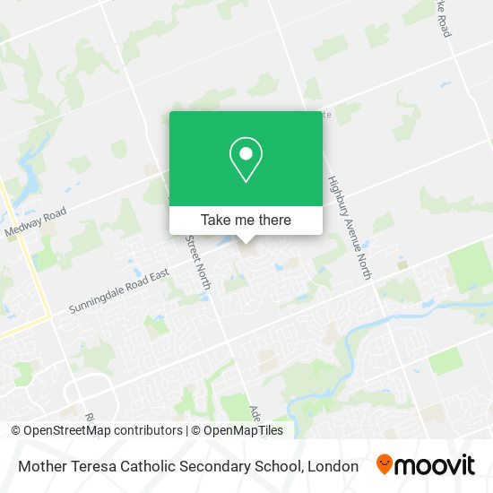Mother Teresa Catholic Secondary School map