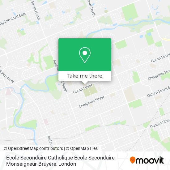 École Secondaire Catholique École Secondaire Monseigneur-Bruyère plan