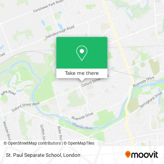 St. Paul Separate School map