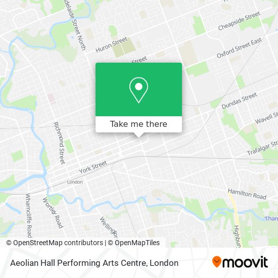 Aeolian Hall Performing Arts Centre plan