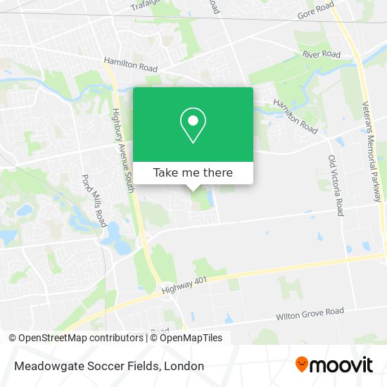 Meadowgate Soccer Fields map