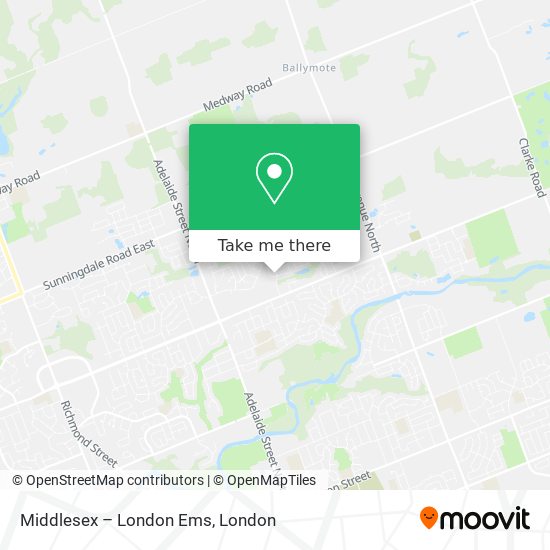 Middlesex – London Ems plan
