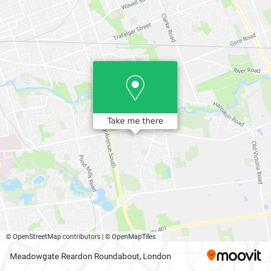 Meadowgate Reardon Roundabout map