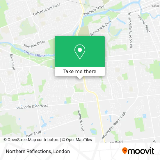 Northern Reflections map