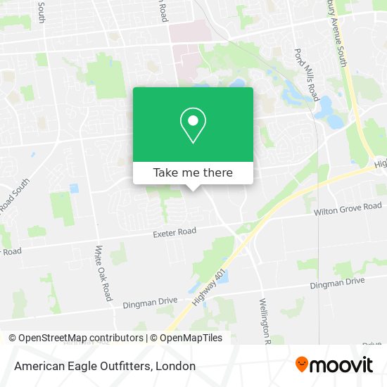 American Eagle Outfitters map