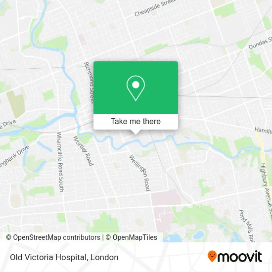 Old Victoria Hospital map