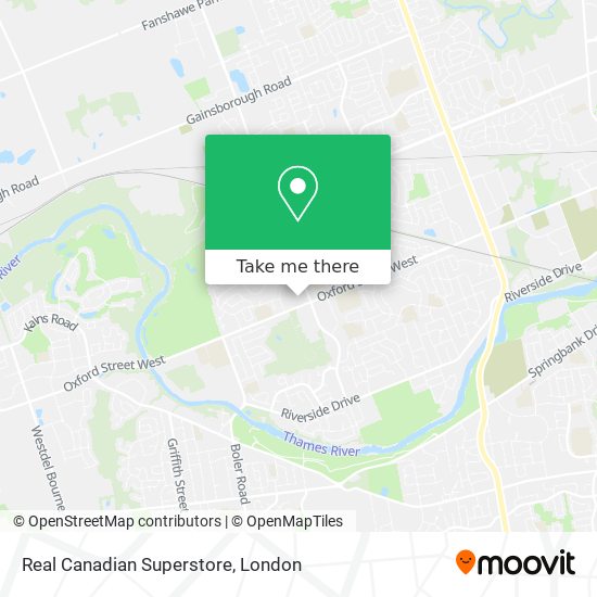 Real Canadian Superstore map
