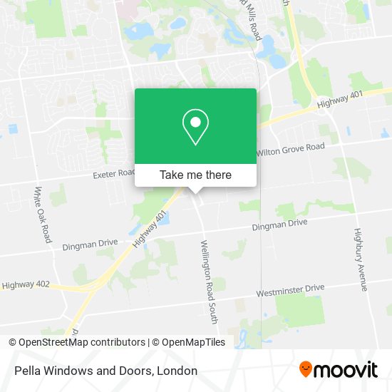 Pella Windows and Doors map