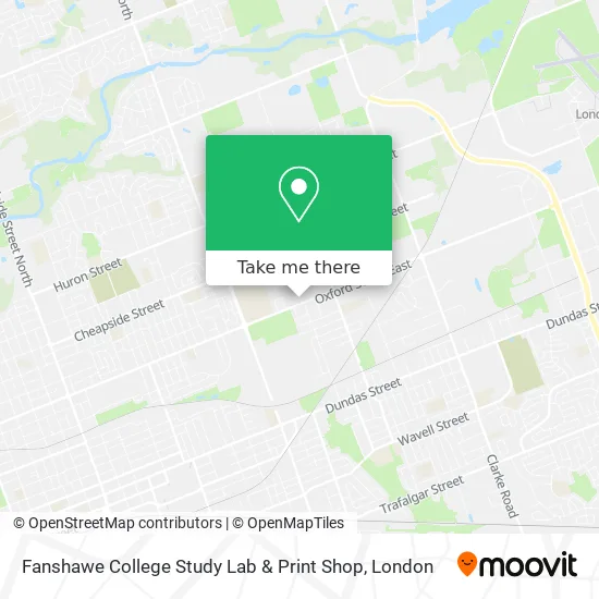 Fanshawe College Study Lab & Print Shop map