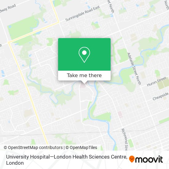 University Hospital—London Health Sciences Centre map