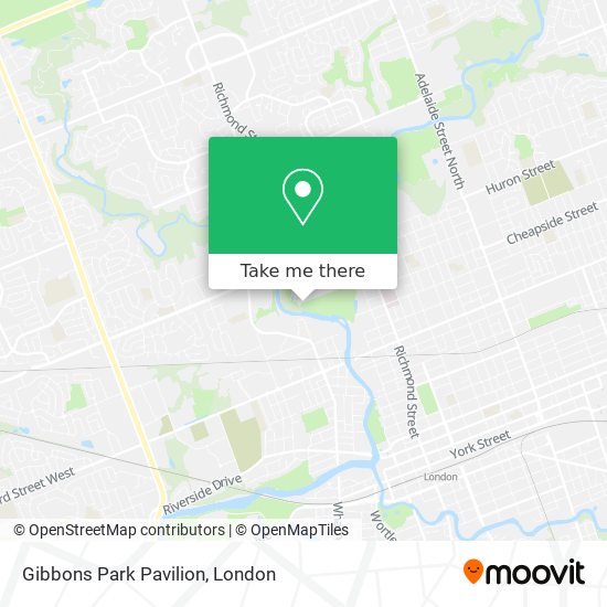 Gibbons Park Pavilion map