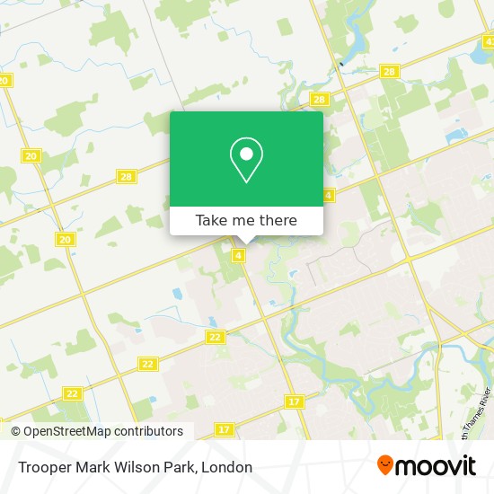 Trooper Mark Wilson Park map