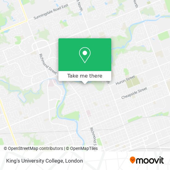 King's University College map