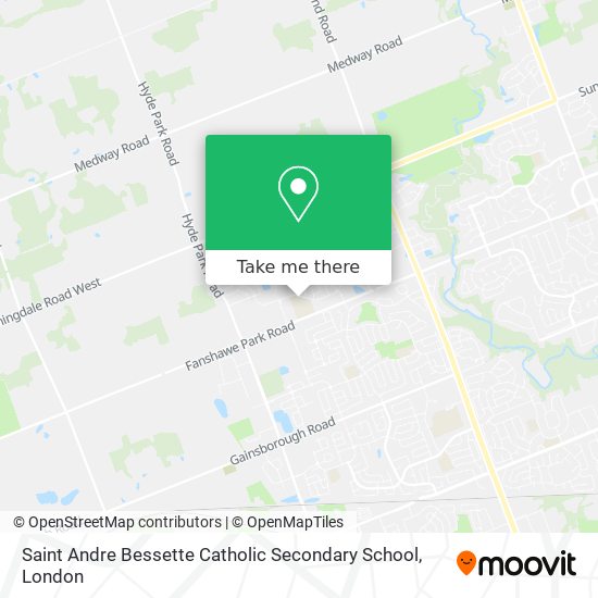 Saint Andre  Bessette Catholic Secondary School map