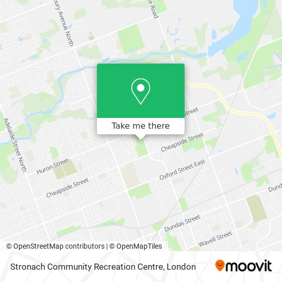 Stronach Community Recreation Centre map