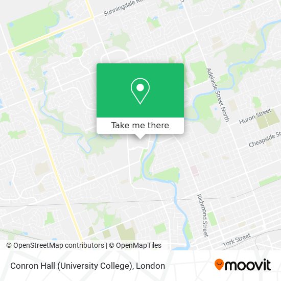 Conron Hall (University College) map