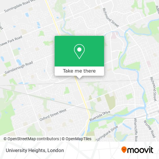 University Heights map