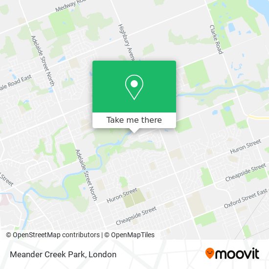Meander Creek Park plan