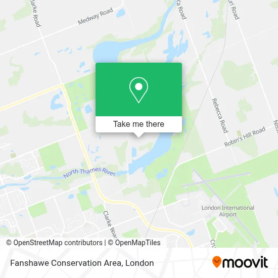Fanshawe Conservation Area map