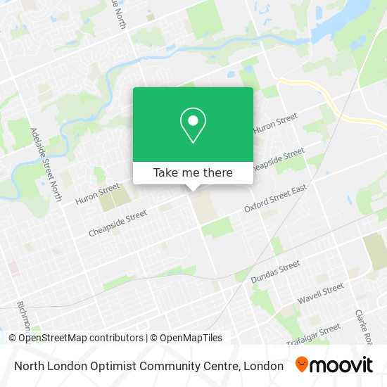 North London Optimist Community Centre map
