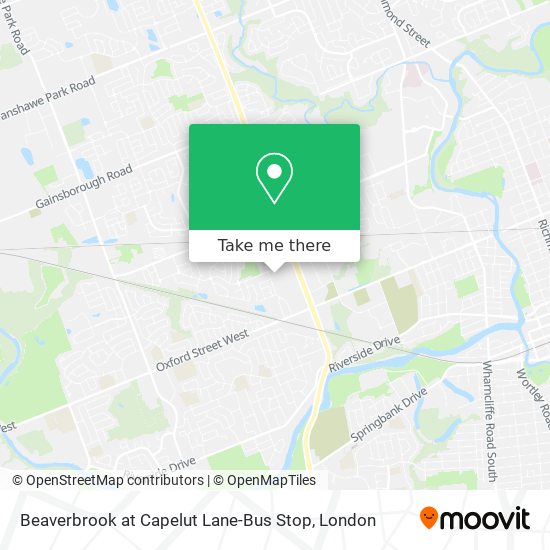 Beaverbrook at Capelut Lane-Bus Stop map