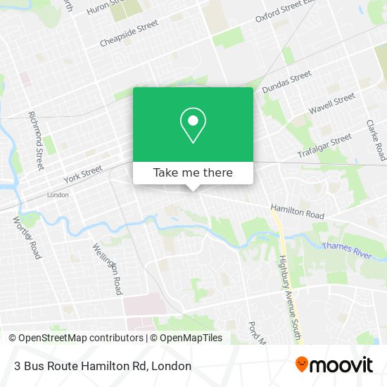 3 Bus Route Hamilton Rd plan