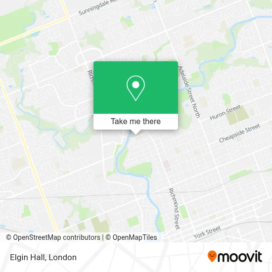 Elgin Hall map
