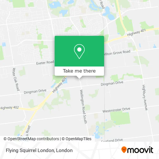 Flying Squirrel London map