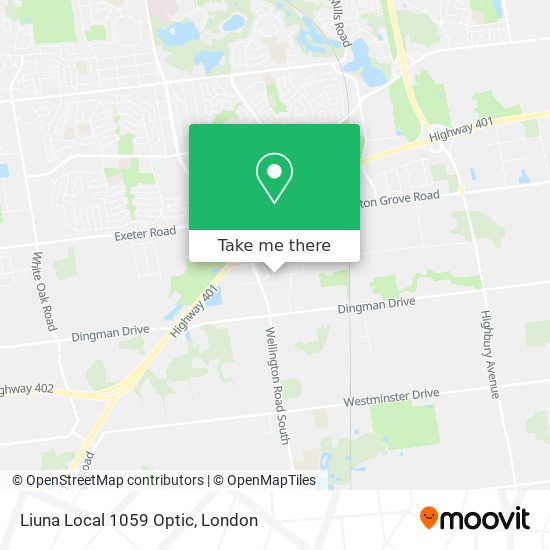 Liuna Local 1059 Optic map