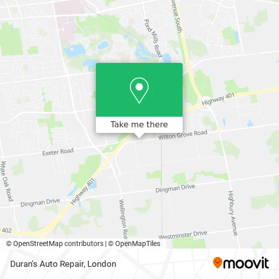 Duran's Auto Repair map