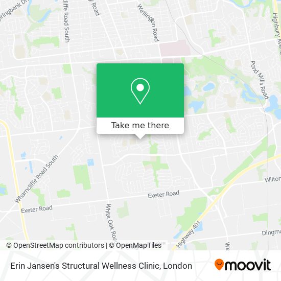 Erin Jansen's Structural Wellness Clinic map