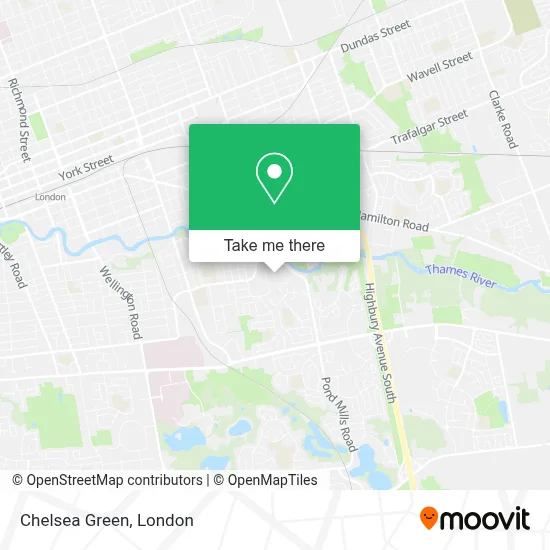 Chelsea Green map