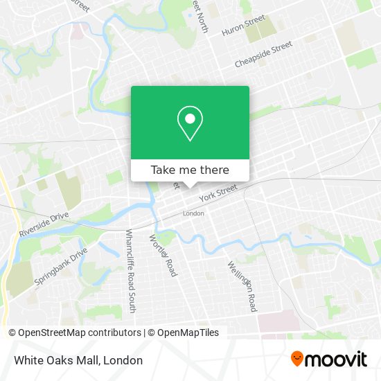 White Oaks Mall map