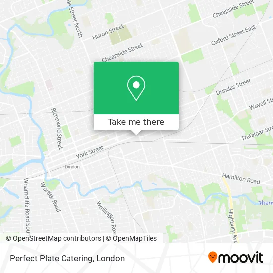 Perfect Plate Catering map