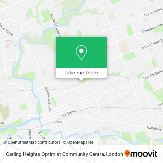 Carling Heights Optimist Community Centre map