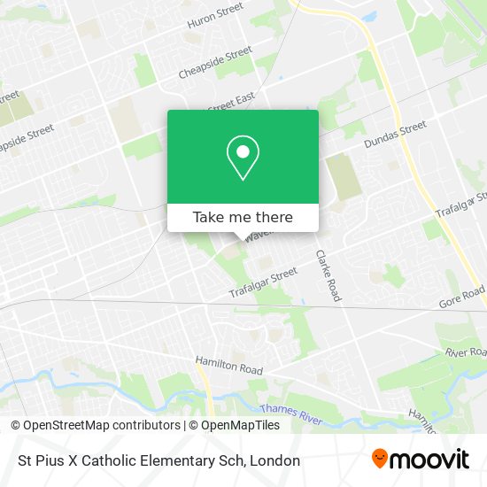 St Pius X Catholic Elementary Sch plan
