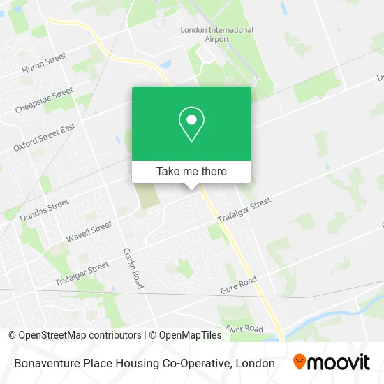 Bonaventure Place Housing Co-Operative map