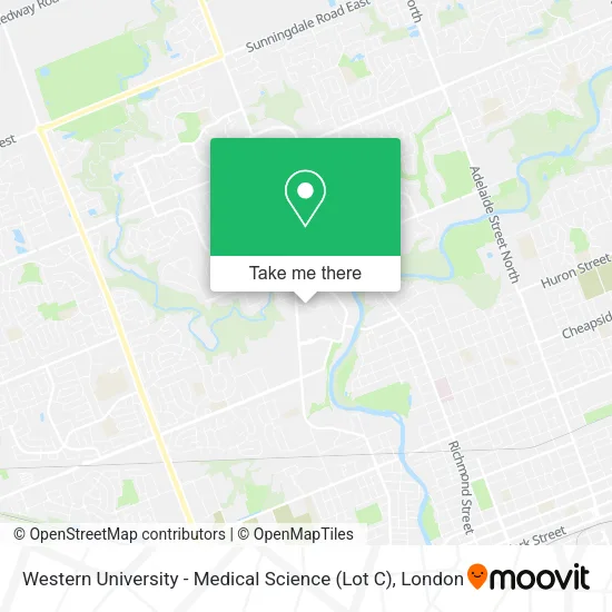 Western University - Medical Science (Lot C) map