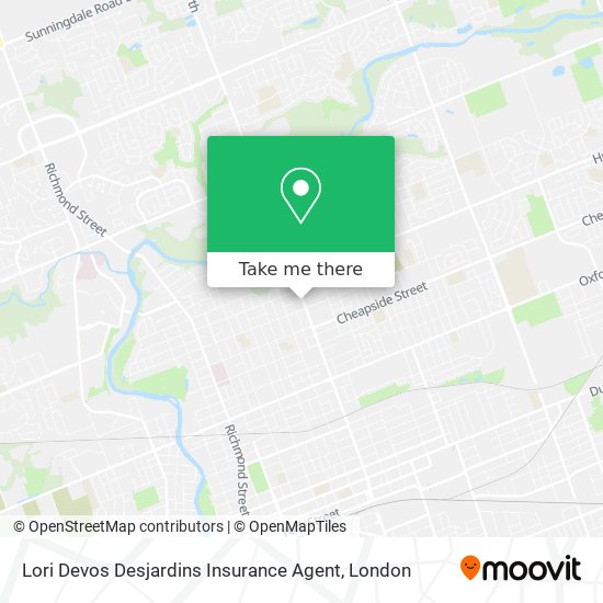 Lori Devos Desjardins Insurance Agent map