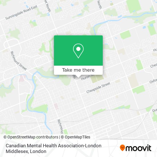 Canadian Mental Health Association-London Middlesex map