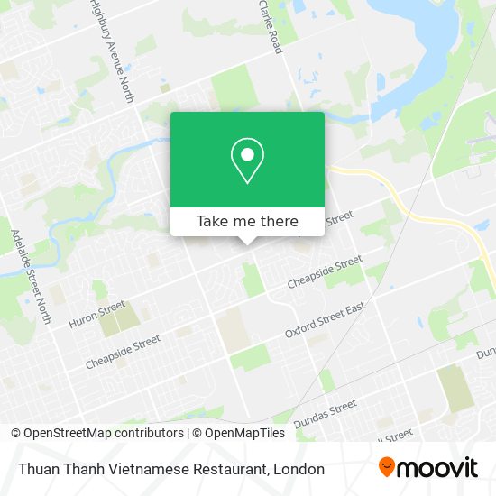 Thuan Thanh Vietnamese Restaurant plan