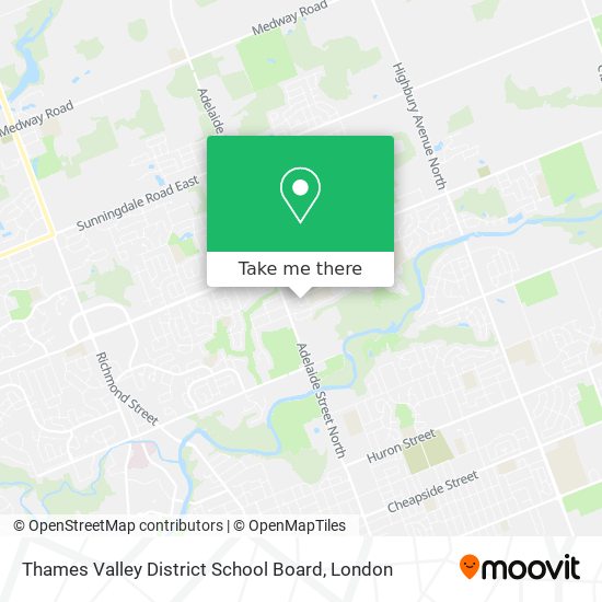 Thames Valley District School Board map