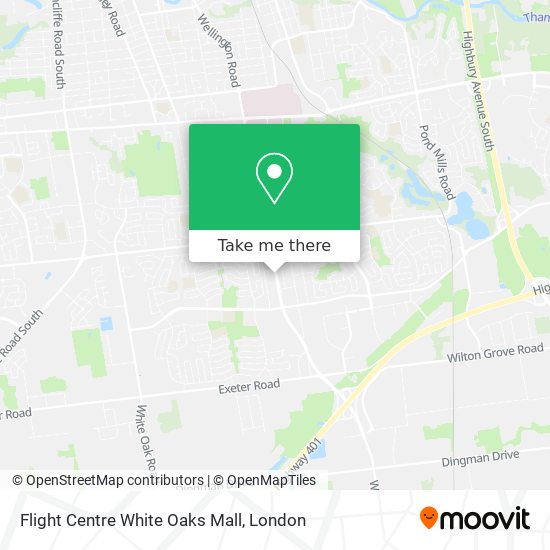 Flight Centre White Oaks Mall plan