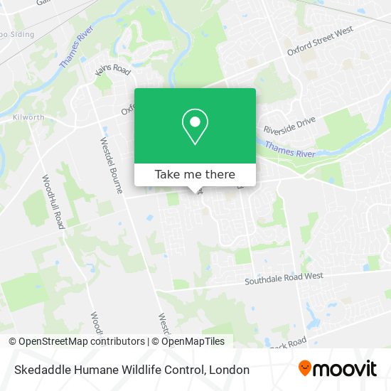 Skedaddle Humane Wildlife Control map