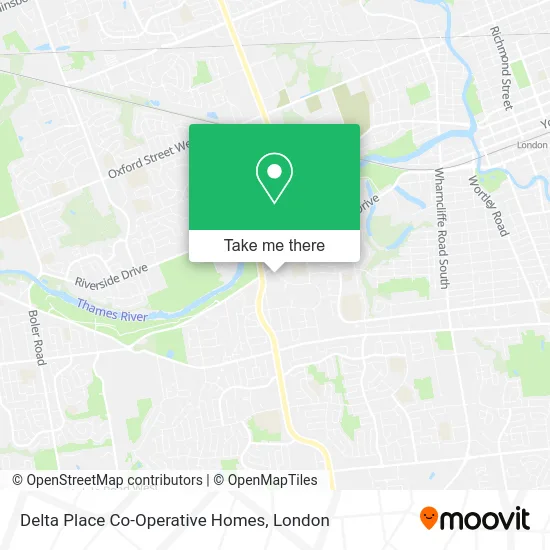 Delta Place Co-Operative Homes map