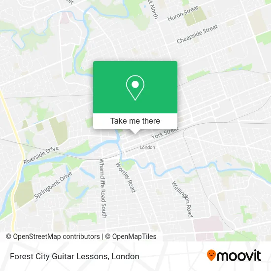 Forest City Guitar Lessons map