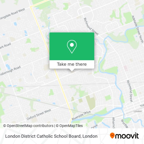 London District Catholic School Board map