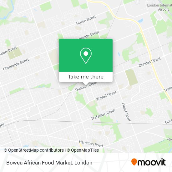 Boweu African Food Market map