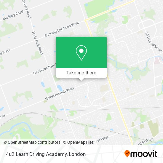 4u2 Learn Driving Academy map