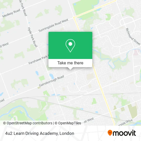 4u2 Learn Driving Academy map
